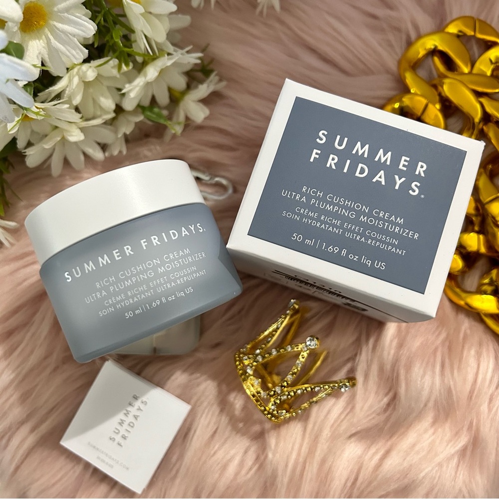 BNIB Summer Fridays Rich Cushion Cream Ultra Plumping Moisturizer! Best Seller!